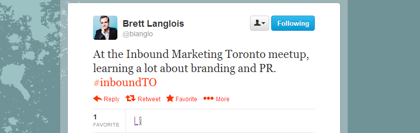 Brett Langois feedback regarding Inbound Marketing Toronto meetup 4 Brett Langois feedback regarding Inbound Marketing Toronto meetup 4