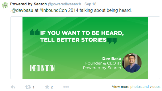 InboundCon Tweet