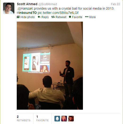 Hamza Khan presentation, Inbound Marketing Toronto meetup