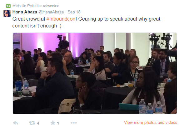 InboundCon Tweet