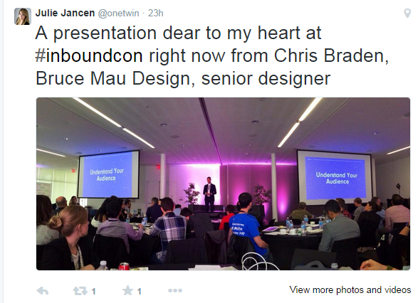 InboundCon Tweet