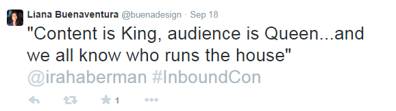 InboundCon Tweet