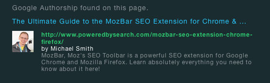 mozbar v3 authorship