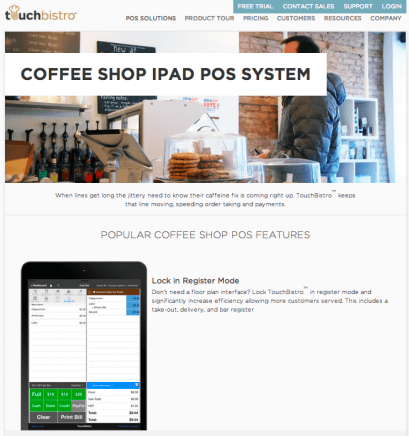 Coffee Shop iPad POS System: Popular Features