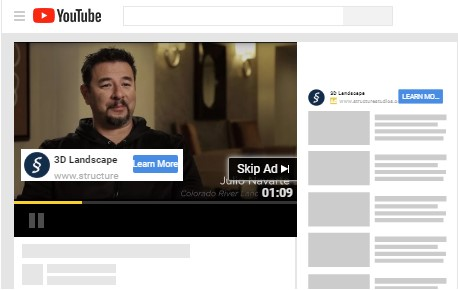 Google ad example for Structure Studios