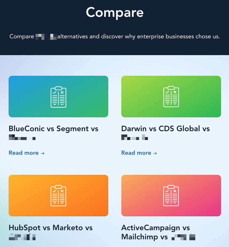 compare category page