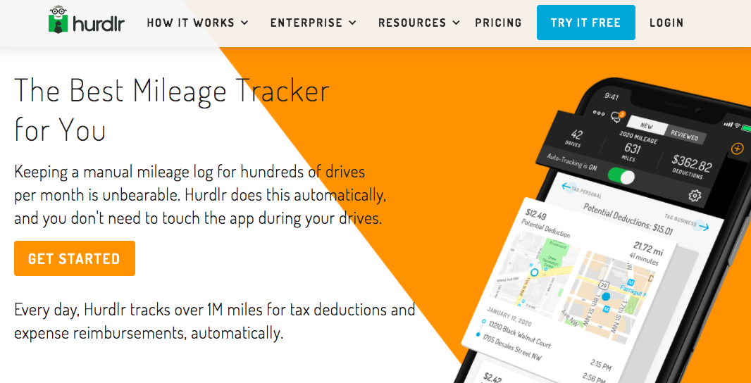 SaaS SEO case study product page example: The Best Mileage Tracker for You