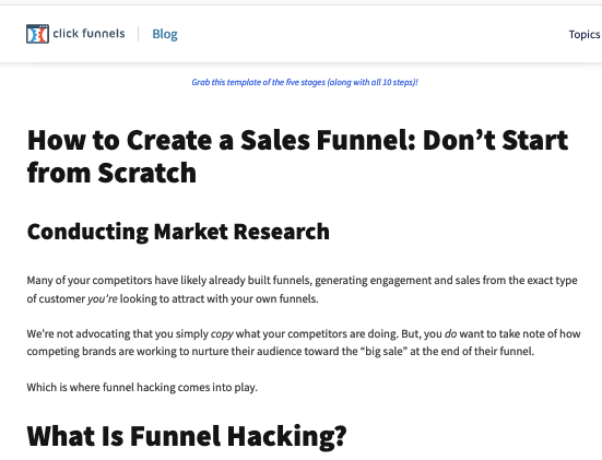 "How to Create a Sales Funnel: Don't Start from Scratch"