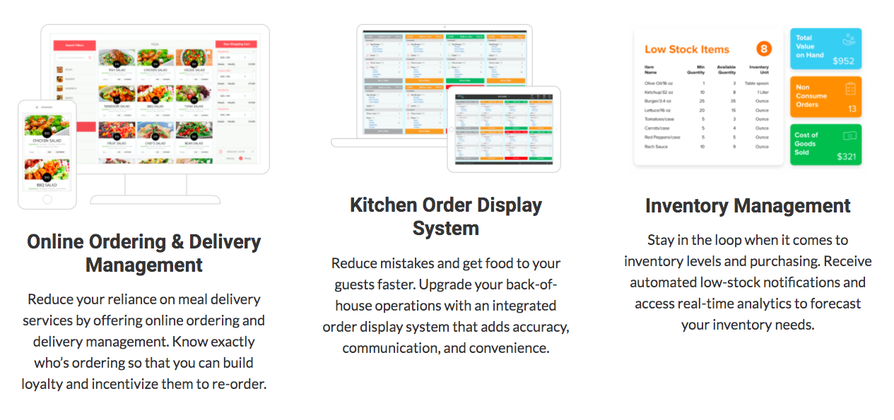 Landing page vs website page example for one of our clients