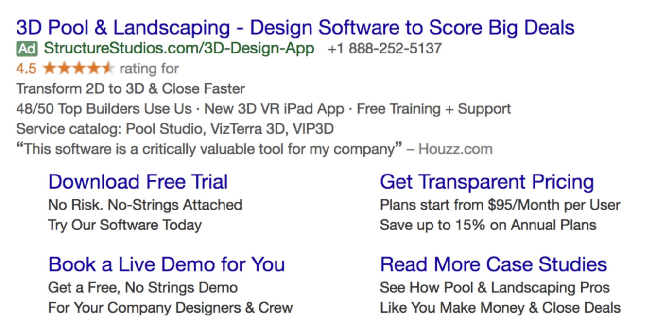 Google Ads creative example for B2B SaaS