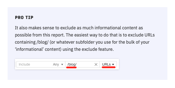 Example of how to use a visually-differentiated box to announce a SaaS feature update