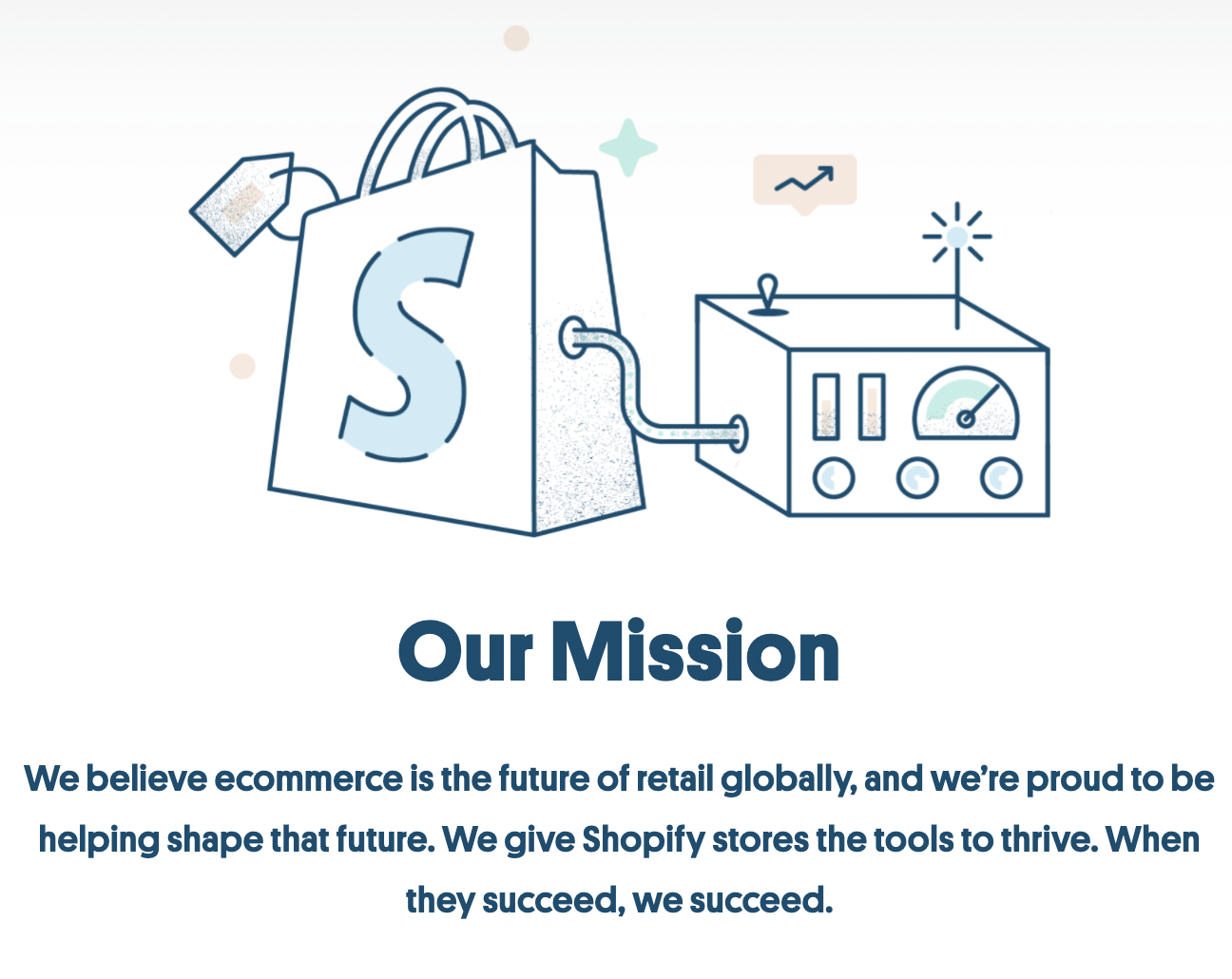 Example of using a Why Us page with a mission statement for positioning in B2B SaaS