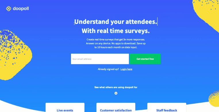 Understand your attendees. With real time surveys.