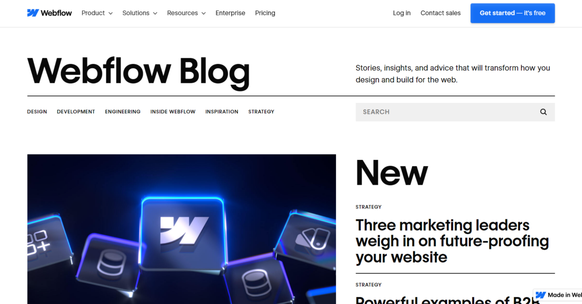 18 Examples of The Best SaaS Blog Index Pages | Powered by Search